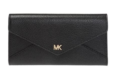 michael kors large pebbled leather tri-fold wallet|Michael Kors large trifold wallet.